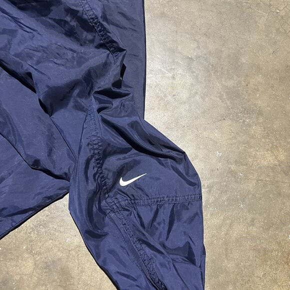 Vintage 90s Nike Navy Thin Windbreaker Sweatpants 36x33 - Picture 2 of 3